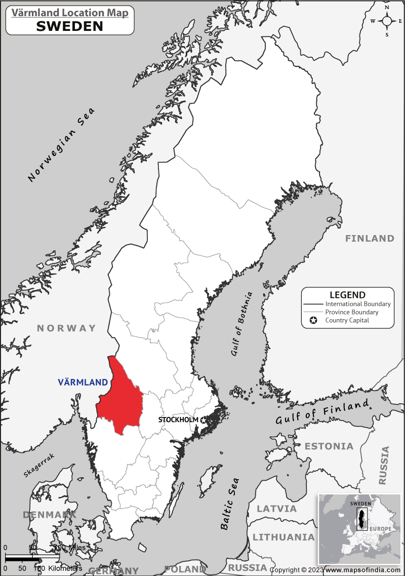 Varmland Location Map
