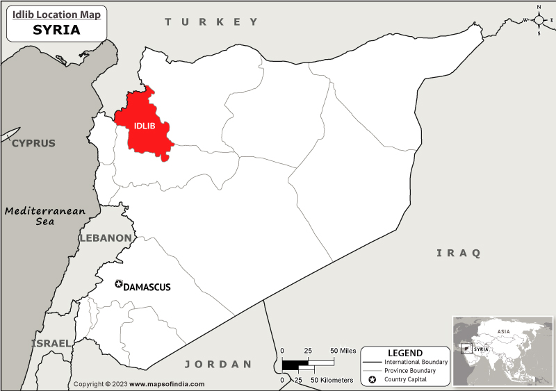 Idlib Location Map