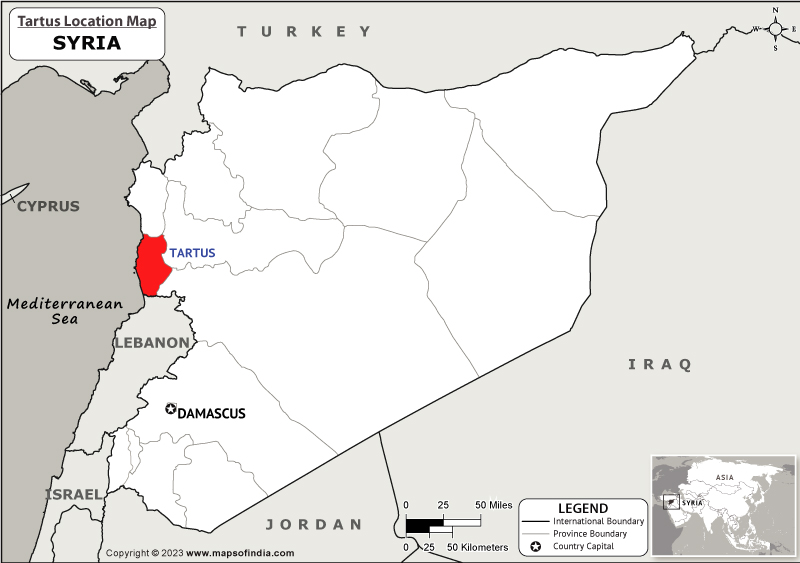 Tartus Location Map