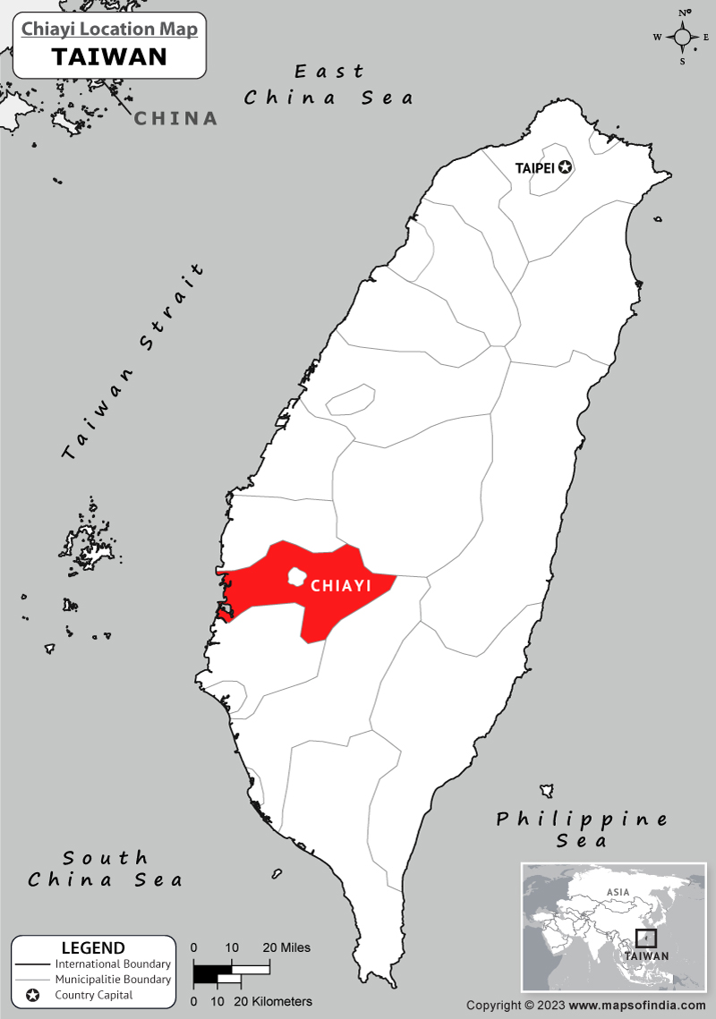 Chiayi Location Map