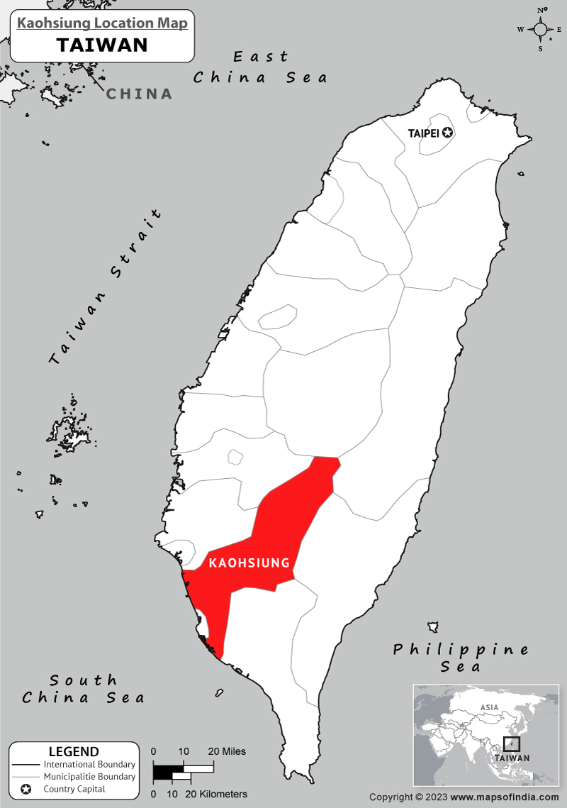 Kaohsiung Location Map