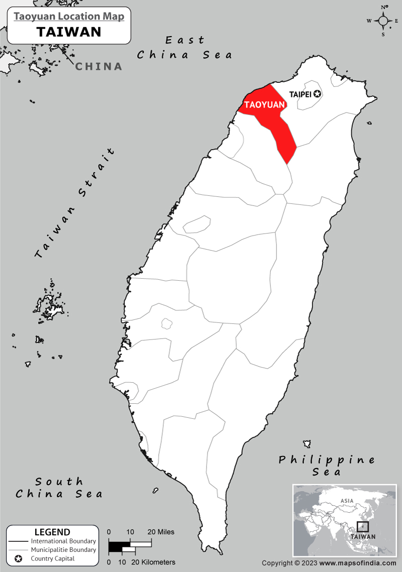 Taoyuan Location Map