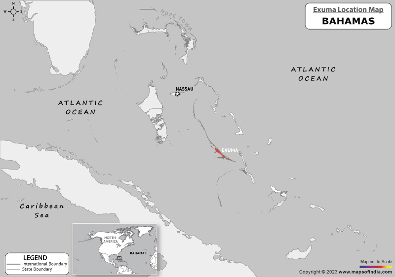 exuma Location Map