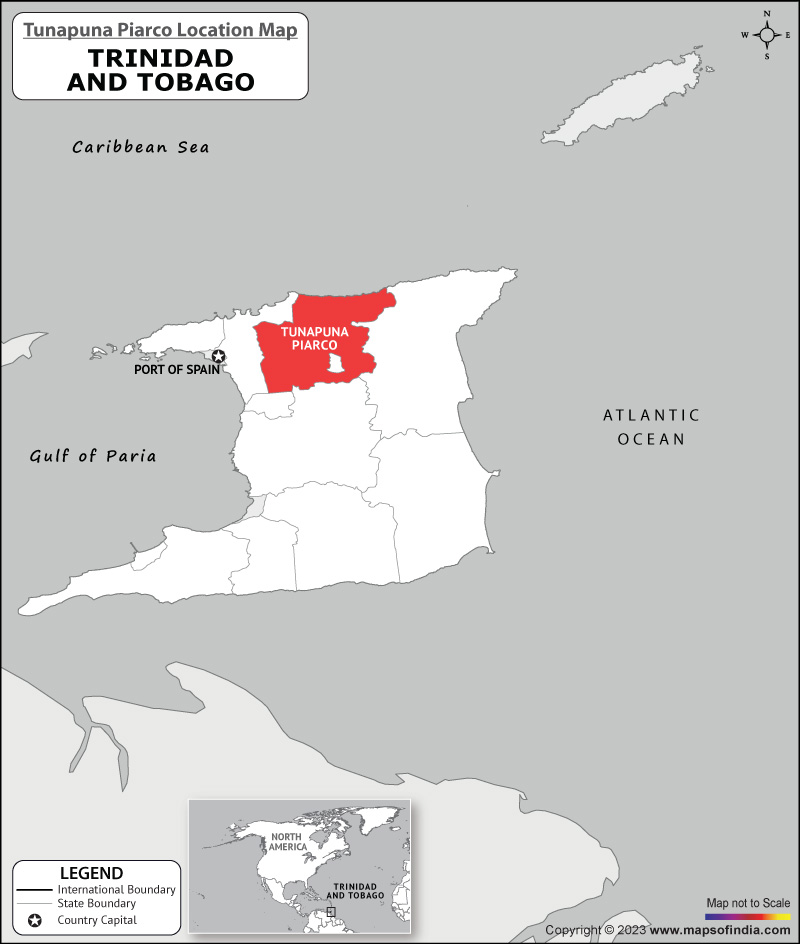 Tunapuna Location Map