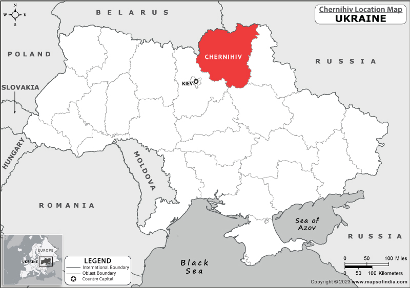 Chernihiv Location Map