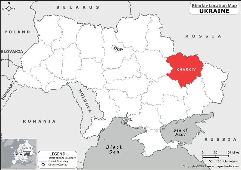 Kharkiv Location Map