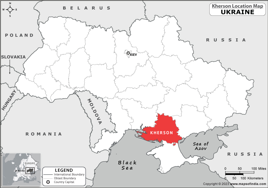 Kherson Location Map