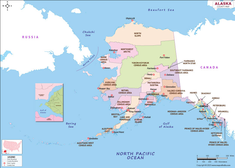 Free Alaska State Map