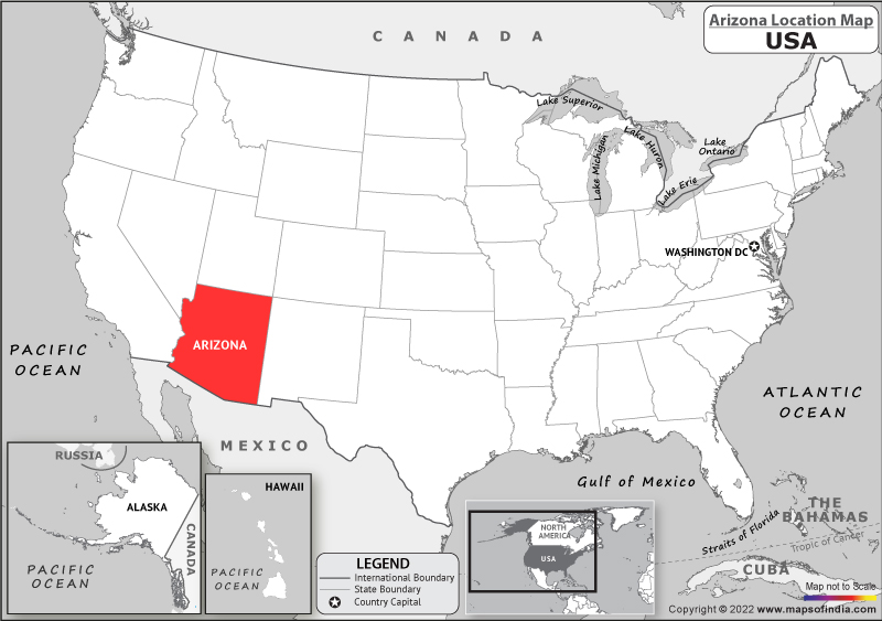 Arizona Location Map