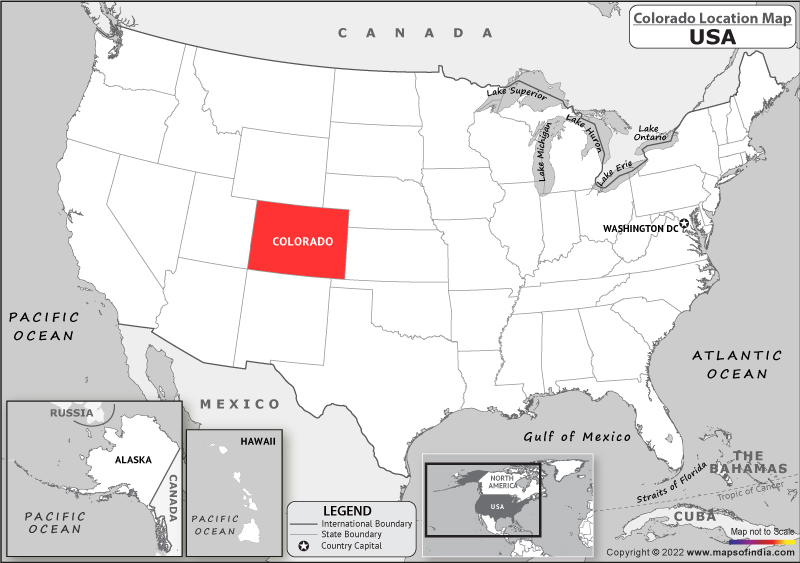 Colorado Location Map