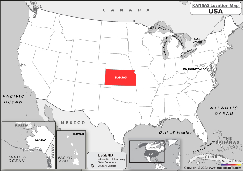 kansas Location Map