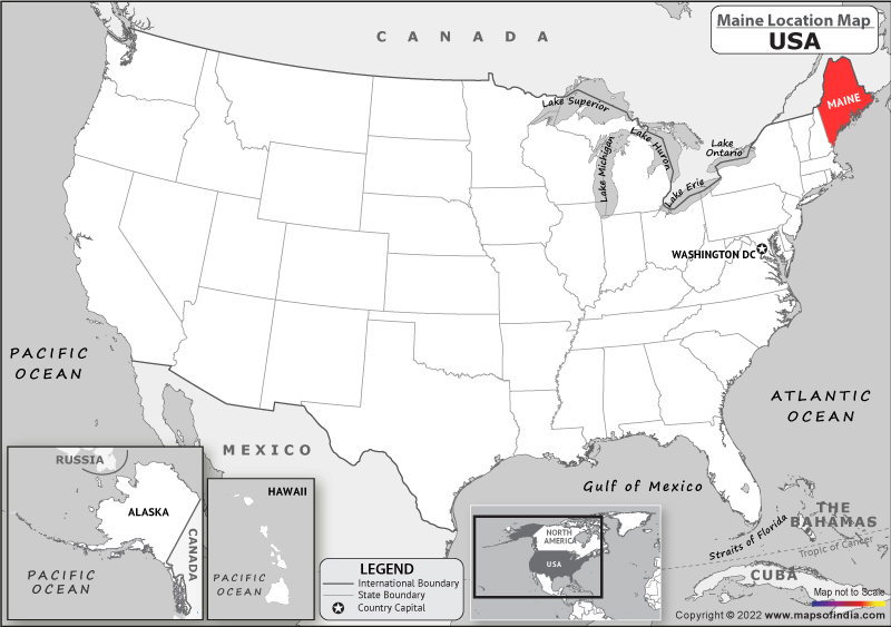 maine Location Map