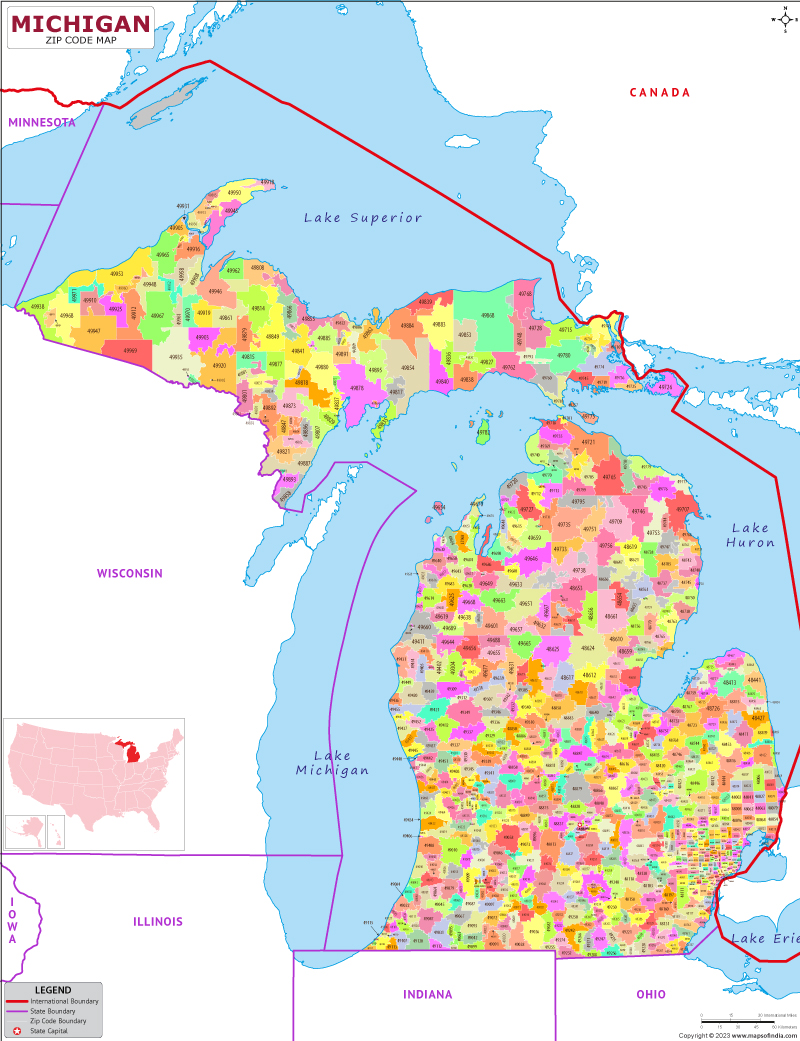 Minnesota zip code map