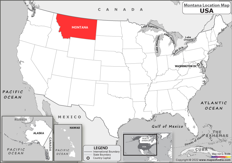 montana Location Map