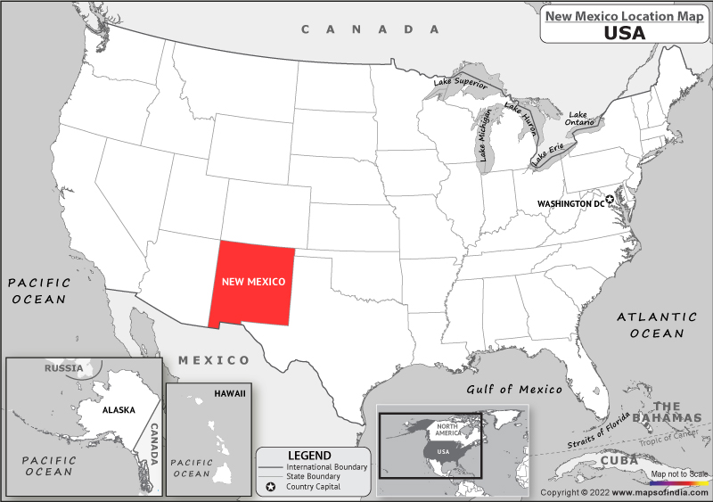 new-mexico Location Map