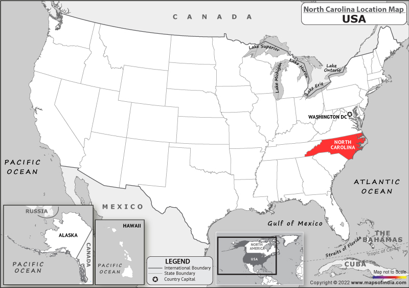 north-carolina Location Map