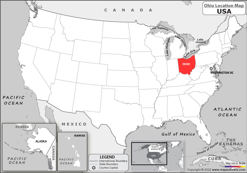 ohio Location Map
