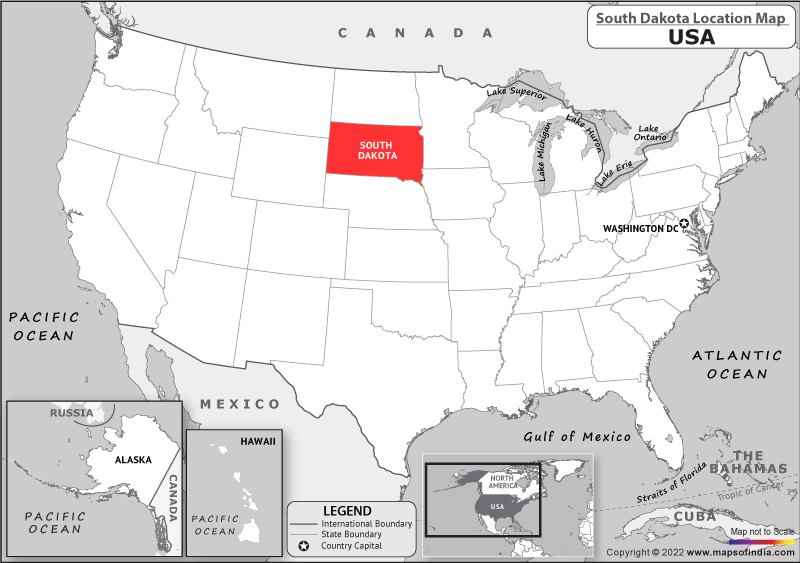 south-dakota Location Map
