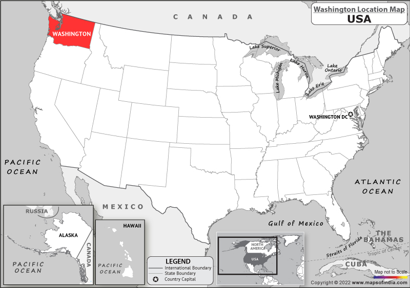 washington Location Map