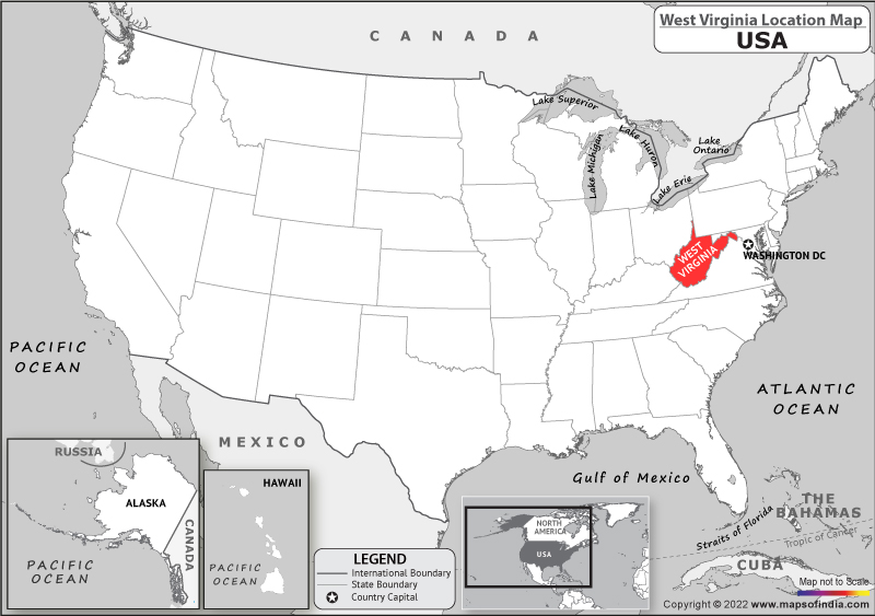 west-virginia Location Map