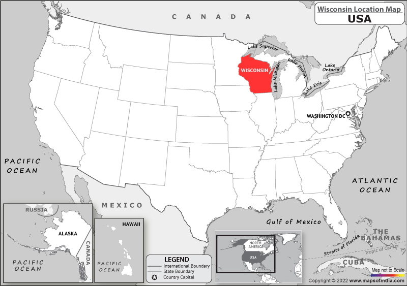 wisconsin Location Map