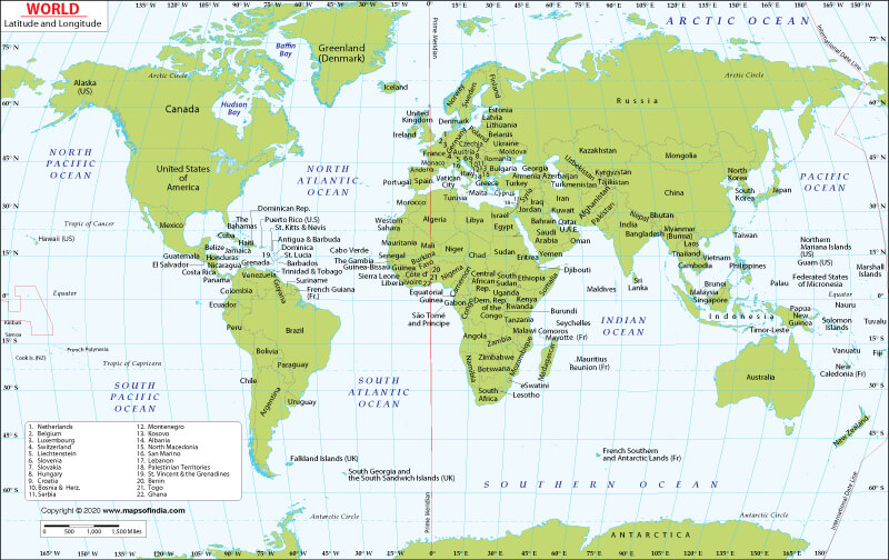 world latitude and longitude map world lat long map