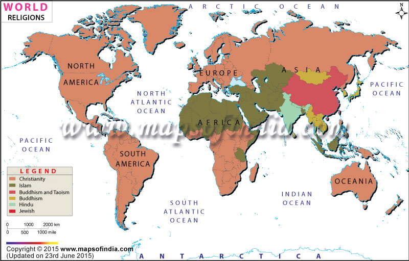 World Religion Percentage Chart