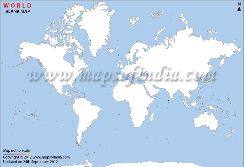Blank World Map World Outline Map