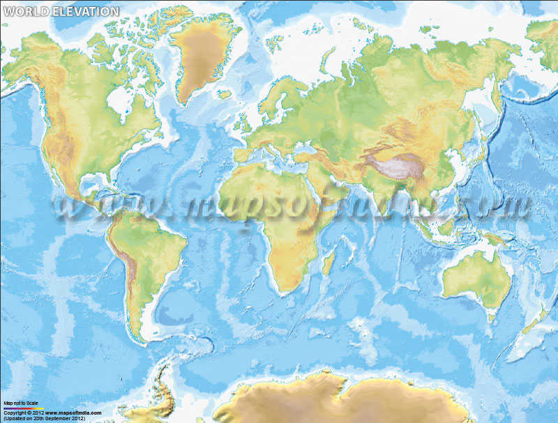 World Elevation Map