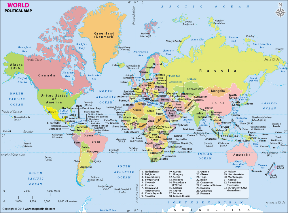 World Map Political Map Of The World